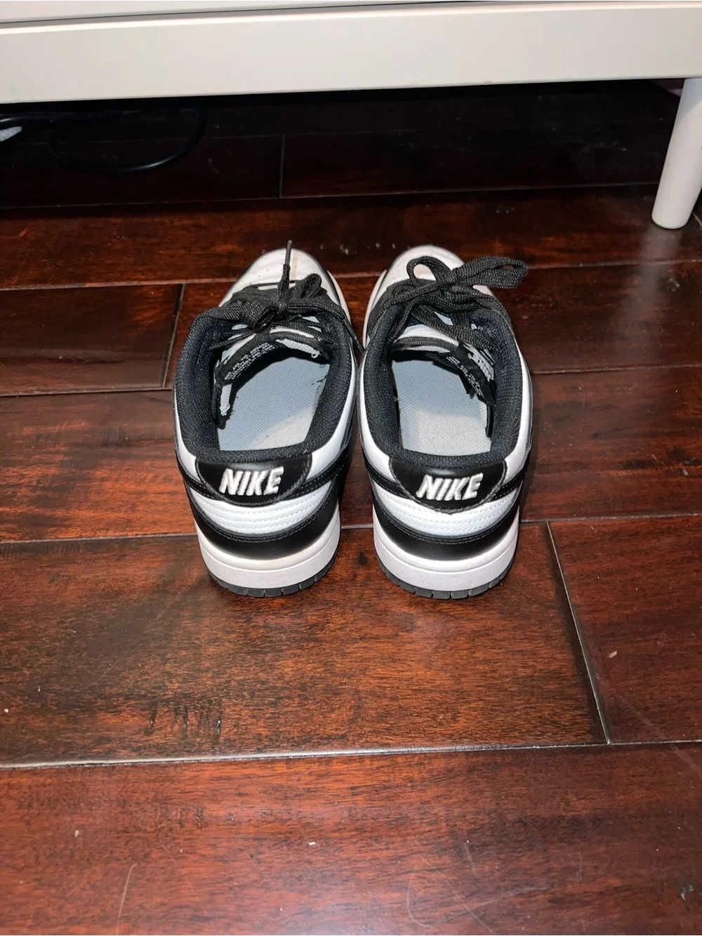 Nike Dunk Low Panda sneakers in black & white Size: 7
